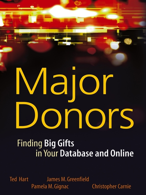 Cover image for Major Donors